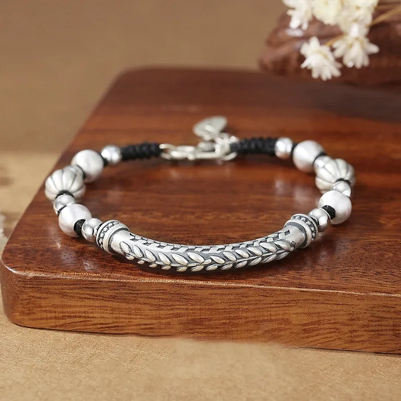 AKAK Sterling Silver Bracelets Unisex-3