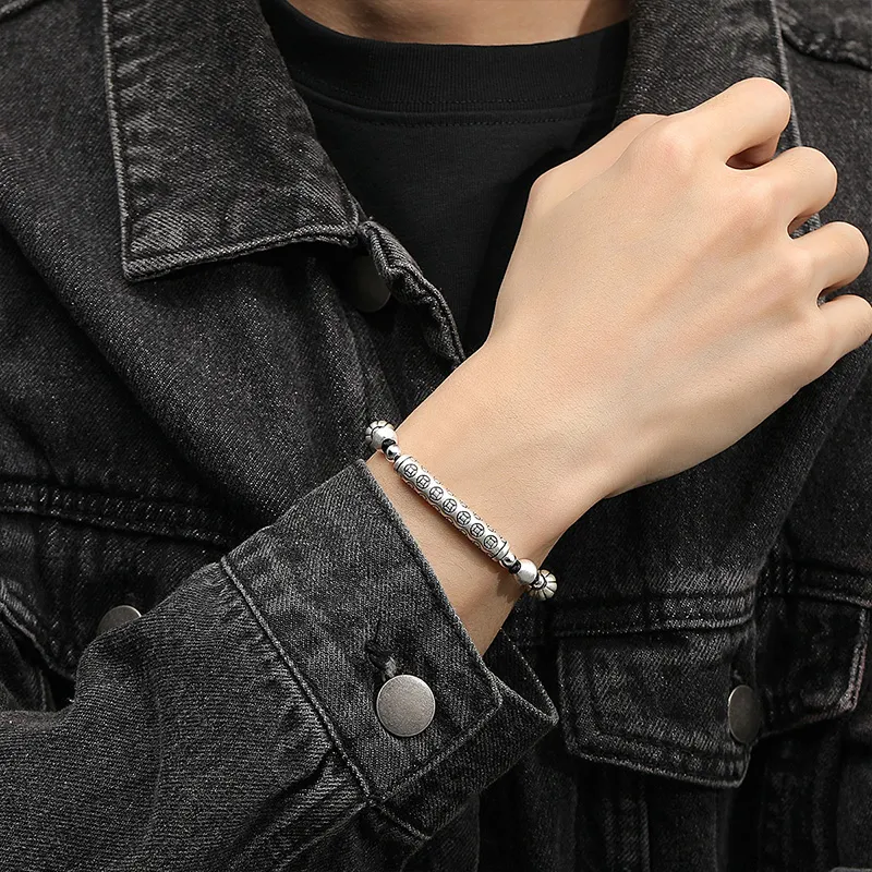 AKAK Sterling Silver Bracelets Unisex-6