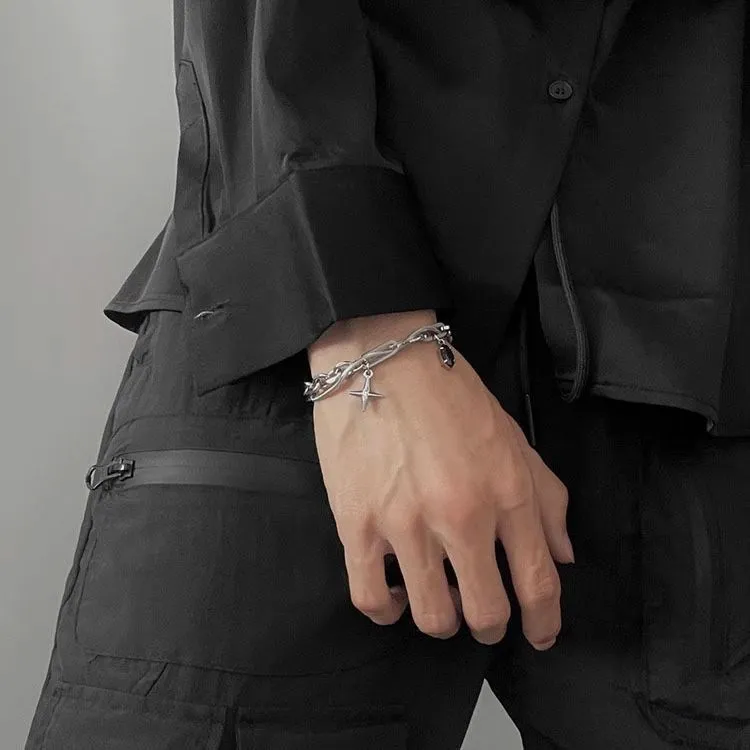AKAK Titanium Steel Bracelets Unisex-6