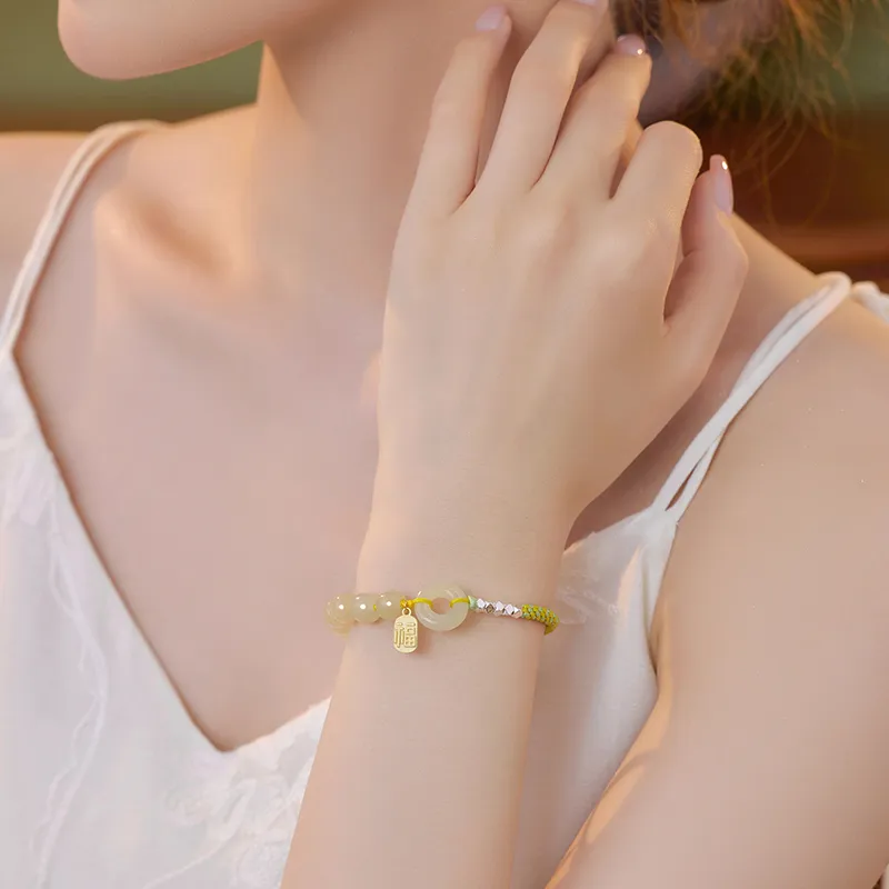 2801 Chalcedony Jade Bracelets Women's-6