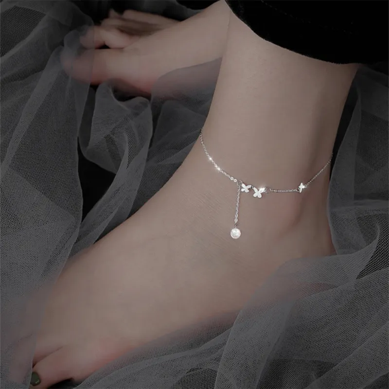 PRP S925 Silver Anklets Women's-1