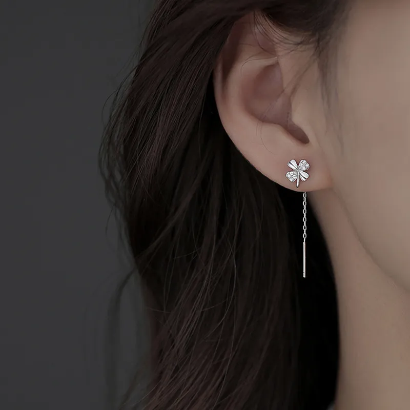 2801 999 Fine Silver Drop Earrings Women's-4