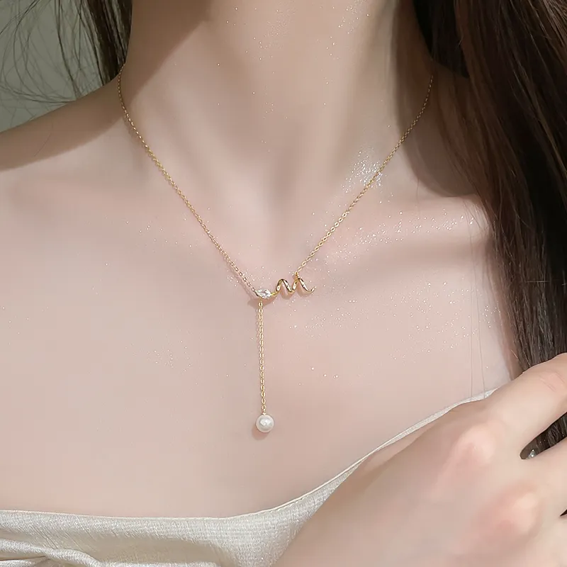 2801 S925 Silver Necklaces Women's-7