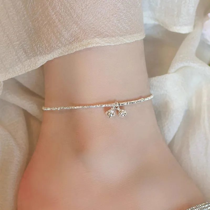 P&N S925 Silver Anklets Women's-4