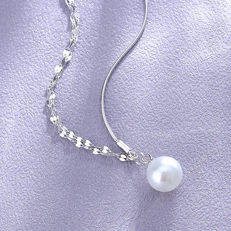 AKAK 925 Sterling Silver Necklaces Unisex-3