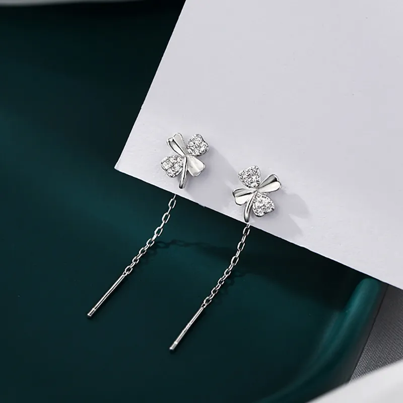 2801 999 Fine Silver Drop Earrings Women's-2