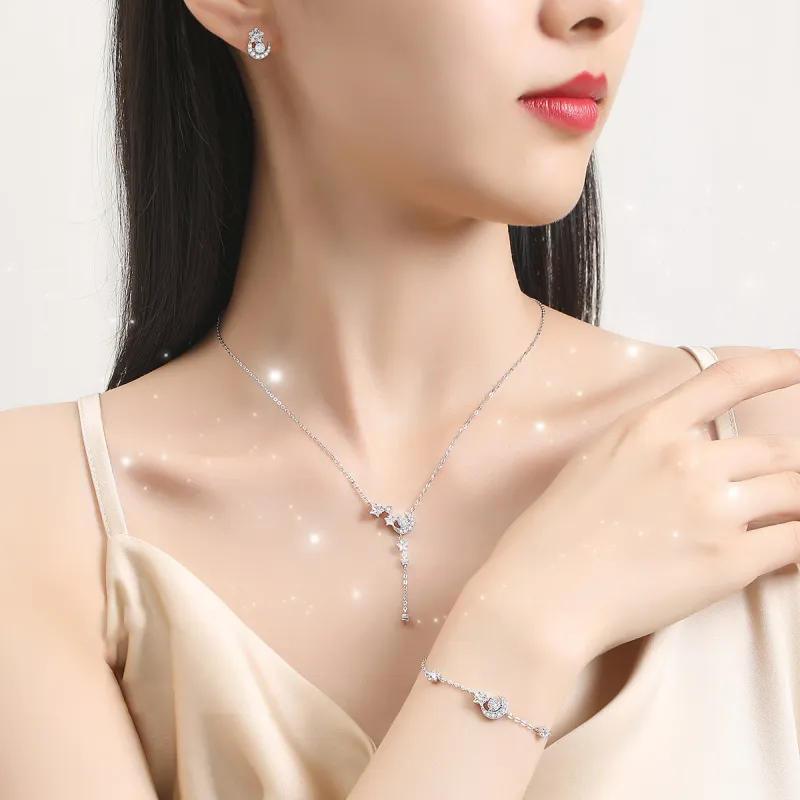 2801 S925 Silver Necklaces Women's-4