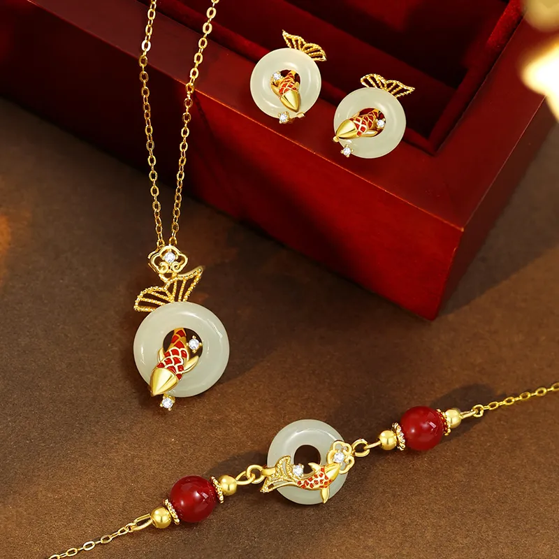 2801 Chalcedony Necklaces Unisex-3