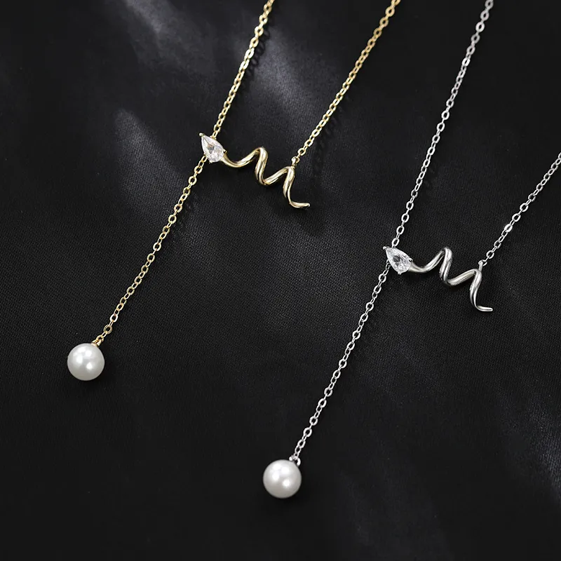 2801 S925 Silver Necklaces Women's-2