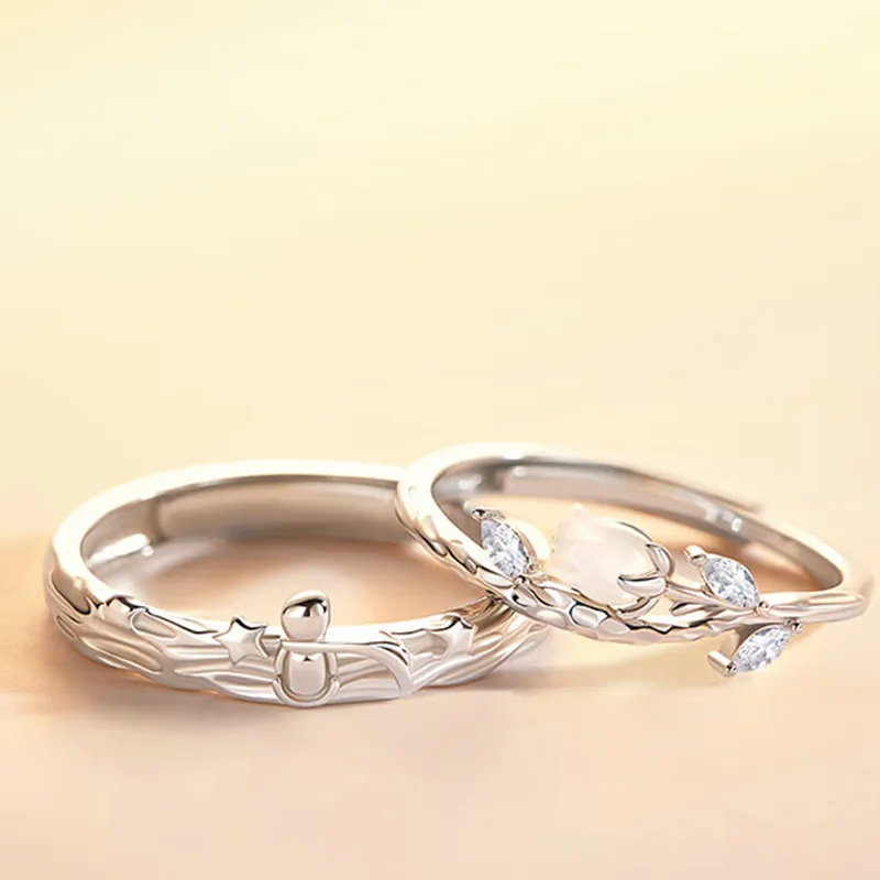 AKAK Sterling Silver Rings Unisex-6