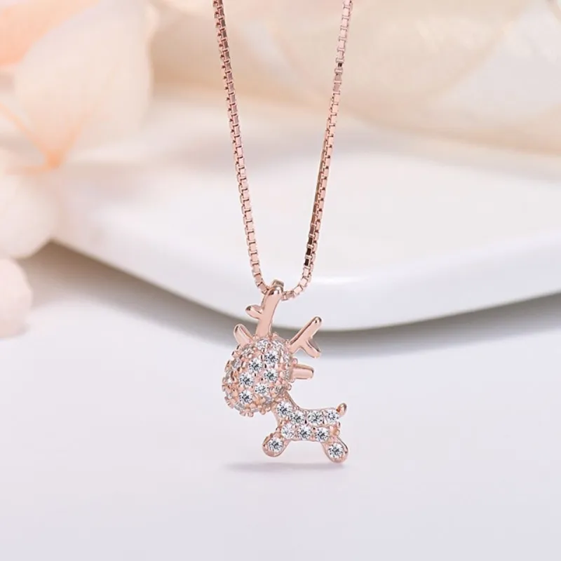 2801 S925 Silver Necklaces Women's-8