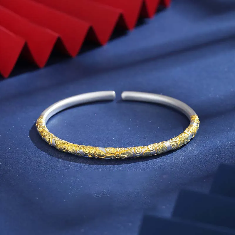 AKAK Sterling Silver Bangles Unisex-2