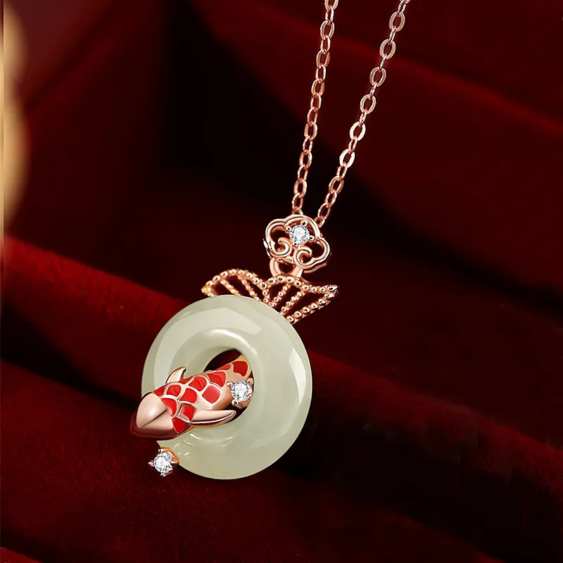 2801 Chalcedony Necklaces Unisex-6