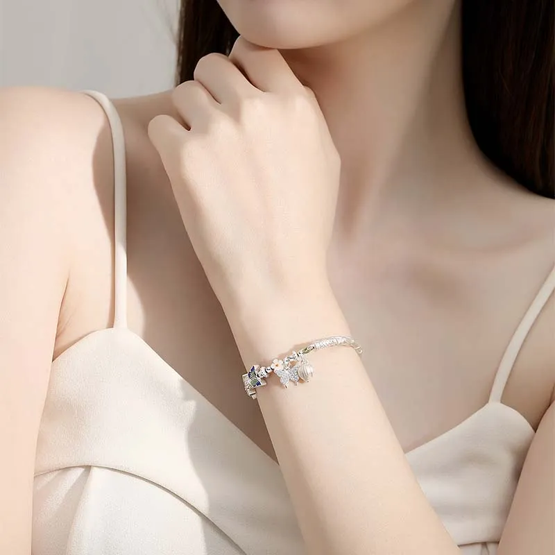 2801 Foot Silver 990 Bracelets Women's-4