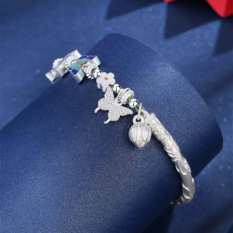 2801 Foot Silver 990 Bracelets Women's-3
