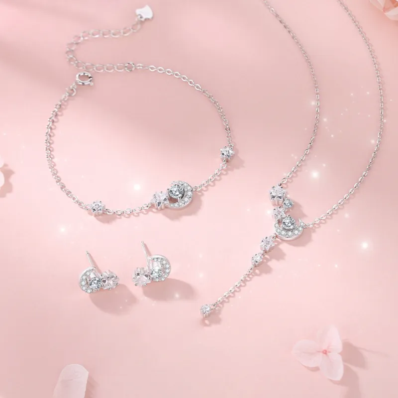 2801 S925 Silver Necklaces Women's-2