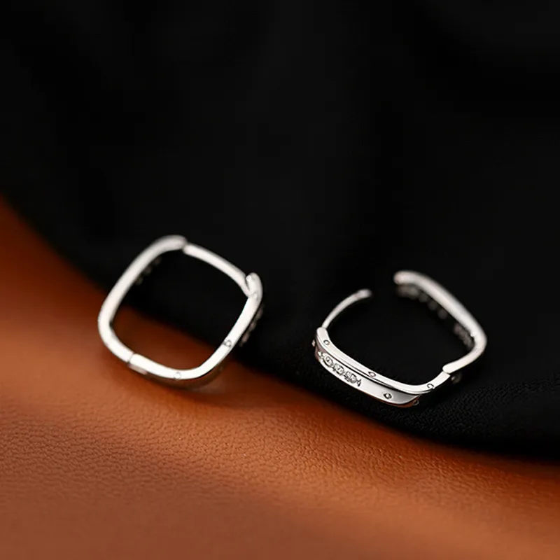 AKAK 925 Sterling Silver Earrings Unisex-1