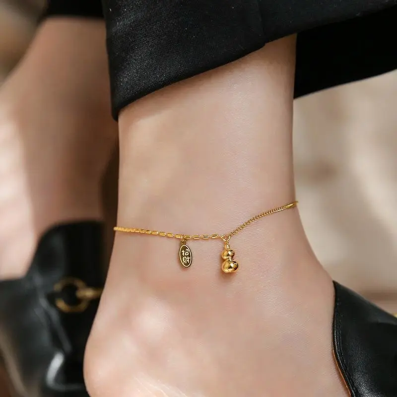 2801 Titanium Steel Anklets Women's-1