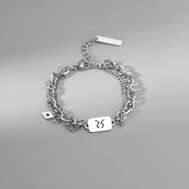 AKAK Titanium Steel Bracelets Unisex-23
