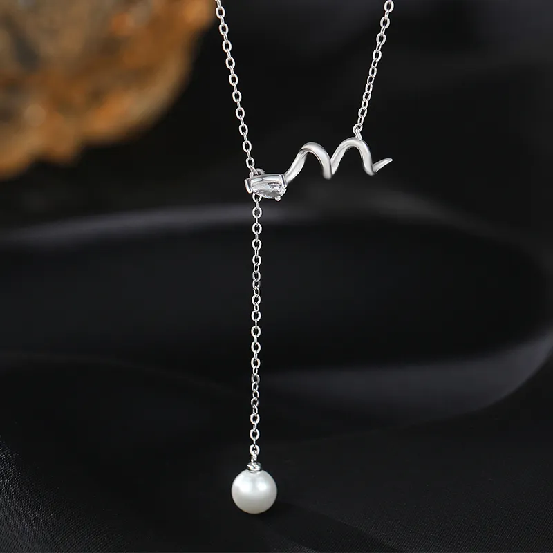2801 S925 Silver Necklaces Women's-1