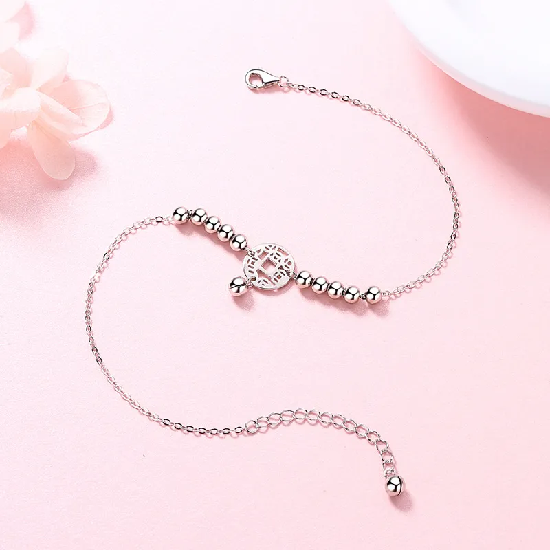 2801 S925 Silver Anklets Women's-3