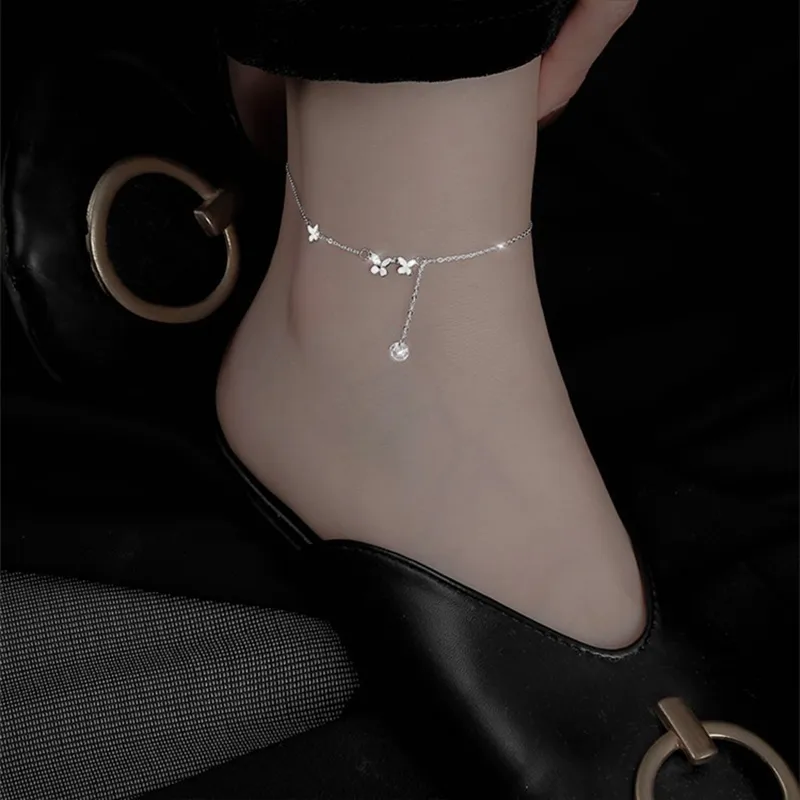 PRP S925 Silver Anklets Women's-2