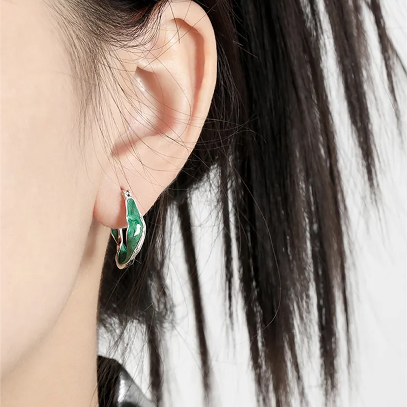 AKAK 925 Sterling Silver Earrings Unisex-2