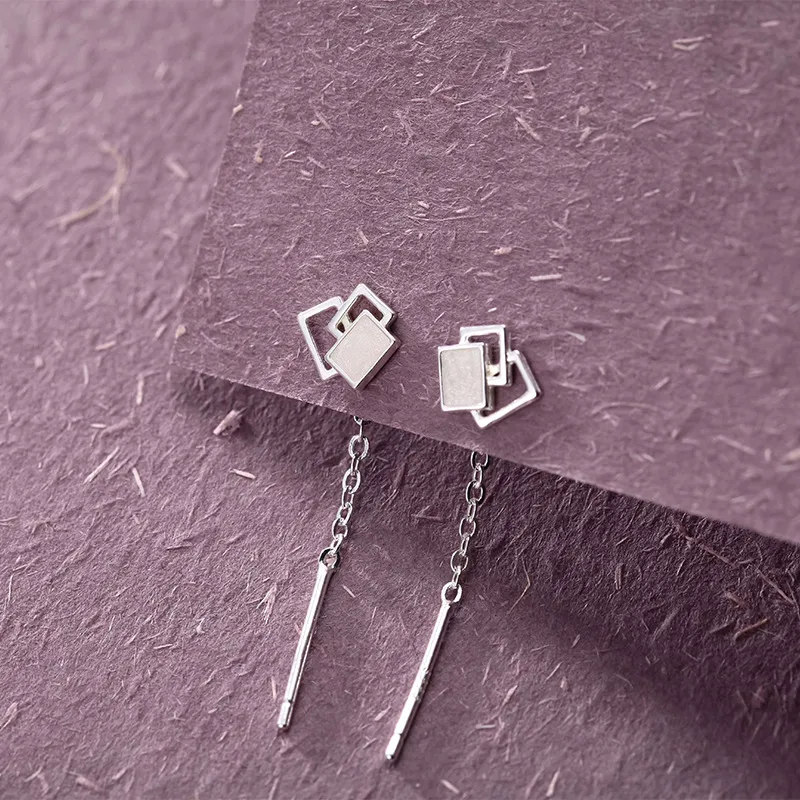 PRP S 999 Fine Silver Drop Earrings Women's-3