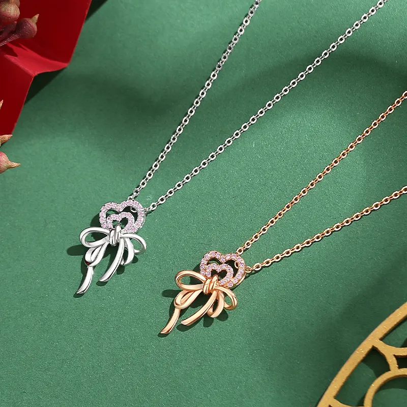 2801 S925 Silver Necklaces Women's-2