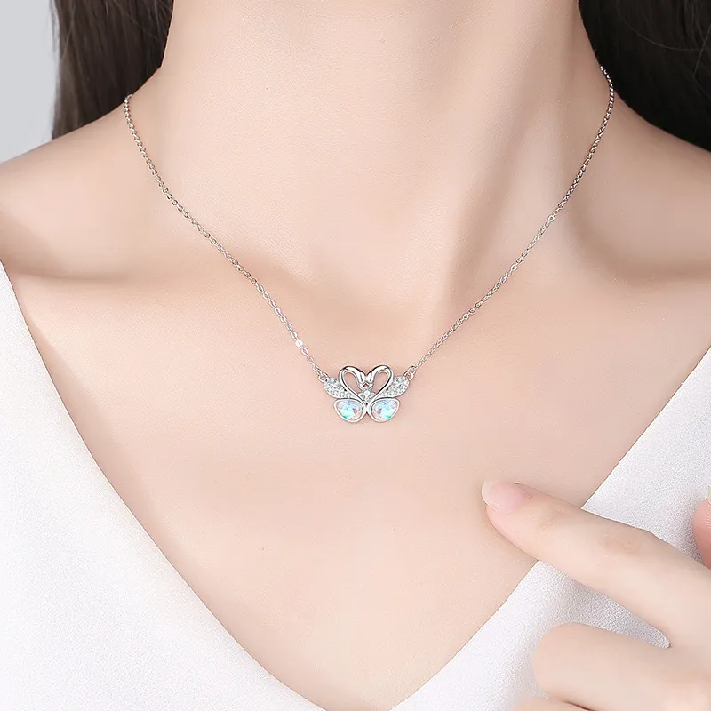 2801 S925 Silver Necklaces Women's-4