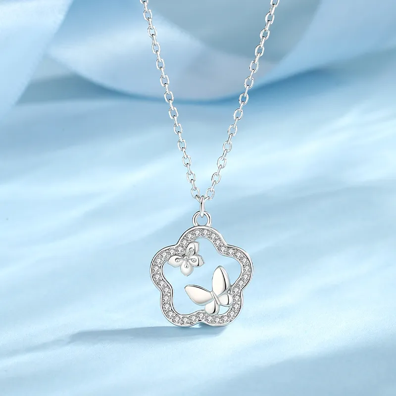 2801 S925 Silver Necklaces Women's-1