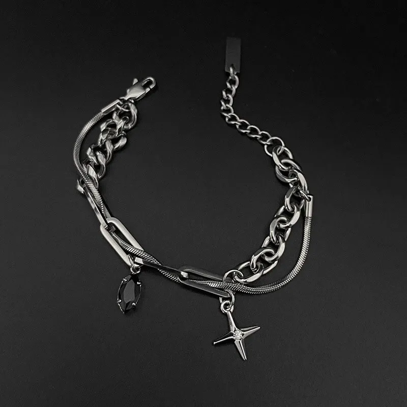 AKAK Titanium Steel Bracelets Unisex-1