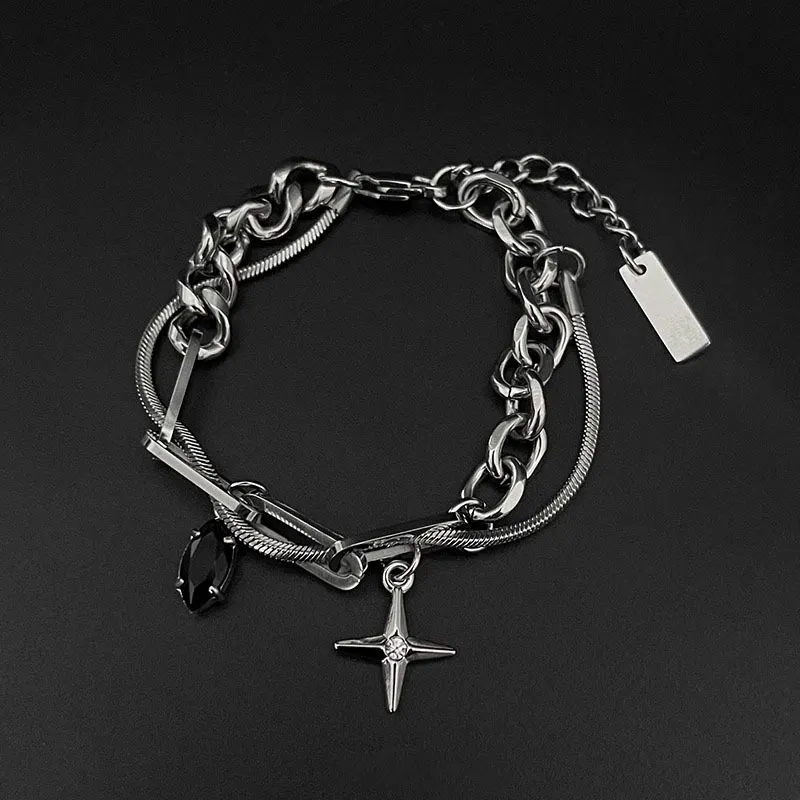 AKAK Titanium Steel Bracelets Unisex-7