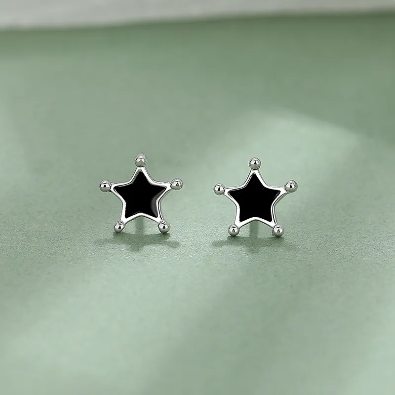 2801 999 Fine Silver Stud Earrings Women's-1