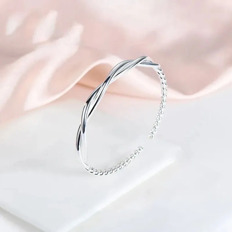 AKAK Sterling Silver Bangles Unisex-2