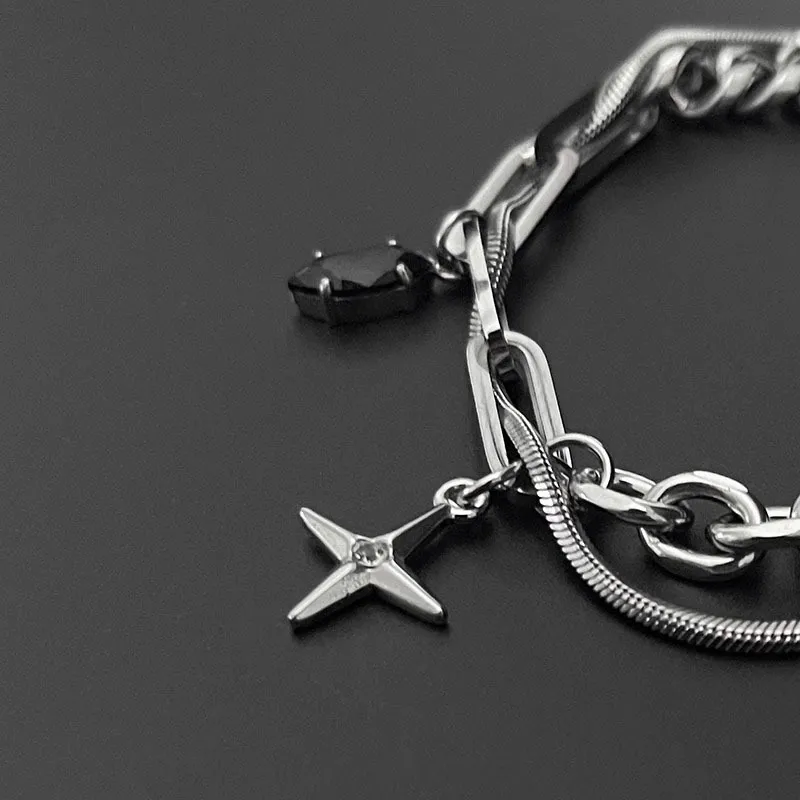 AKAK Titanium Steel Bracelets Unisex-2