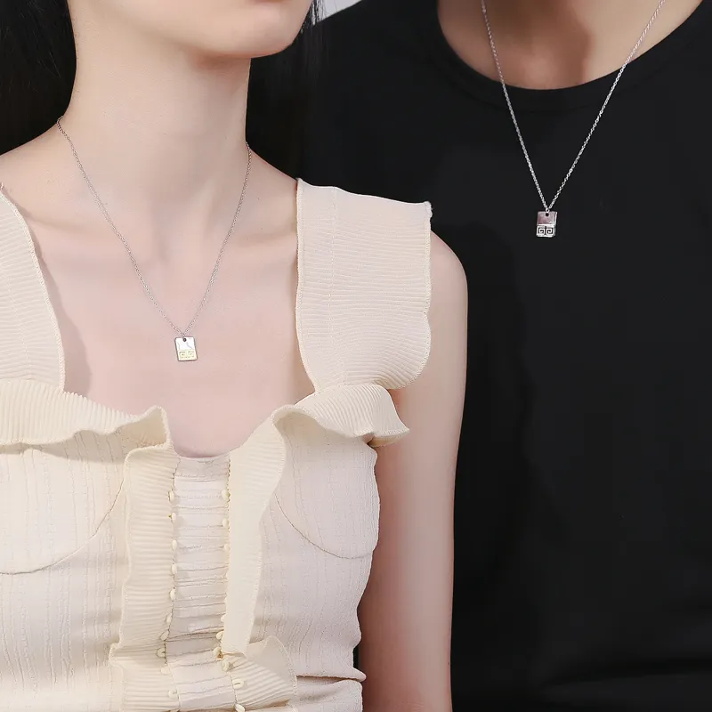 Merci&Merde 925 Sterling Silver Necklaces Unisex-1
