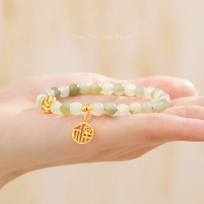 P&N Chalcedony Jade Bracelets Women's-2