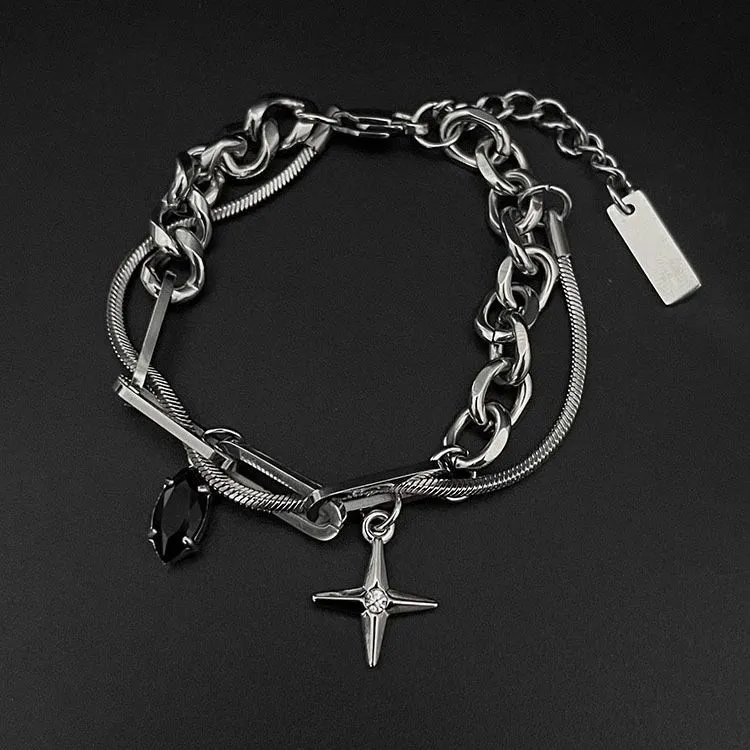 AKAK Titanium Steel Bracelets Unisex-4