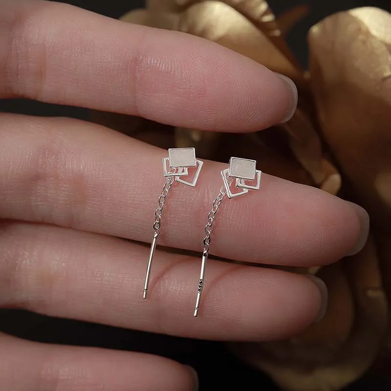 PRP S 999 Fine Silver Drop Earrings Women's-2