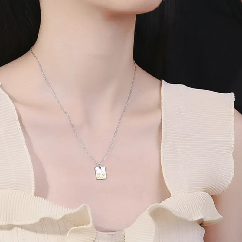 Merci&Merde 925 Sterling Silver Necklaces Unisex-3