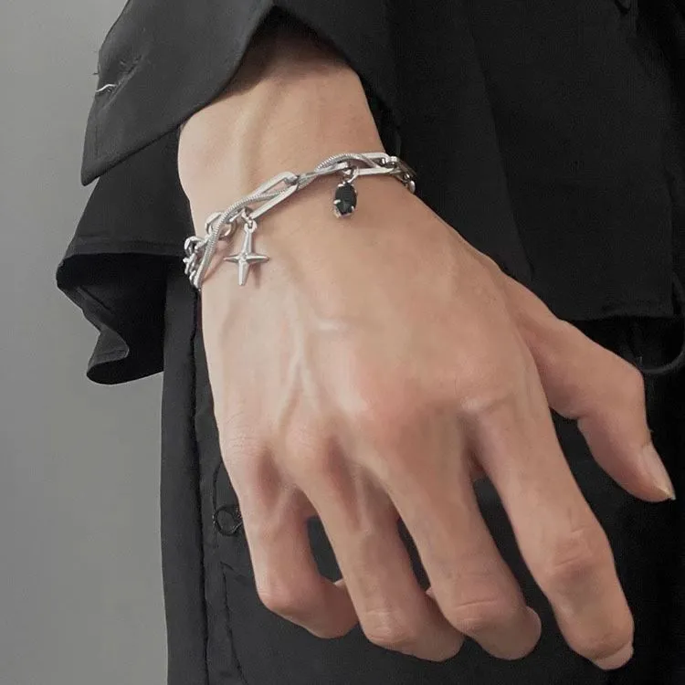 AKAK Titanium Steel Bracelets Unisex-5
