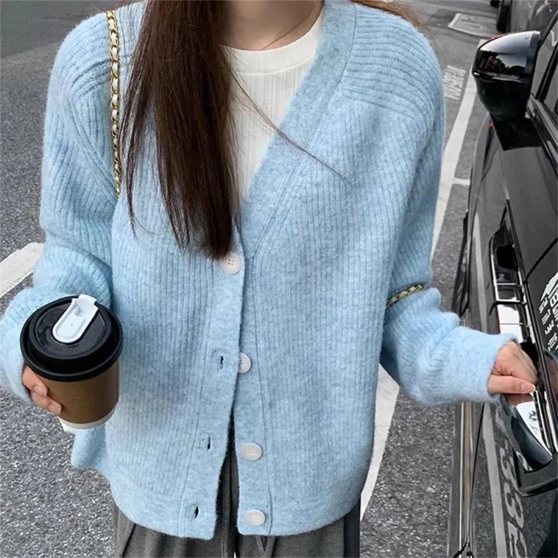 ZWTX STUDIO Knitwear Women's Cream Blue-3