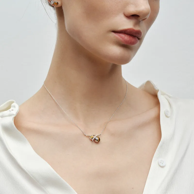 HUSSAIN Tiger's Eye Stone Necklaces Women's-1
