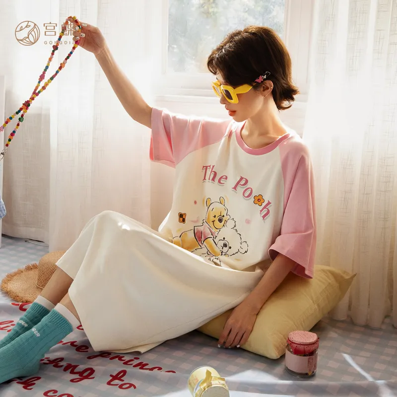Gongdie x Disney Nightgown Women's Gift Box Set Pink Apricot-6
