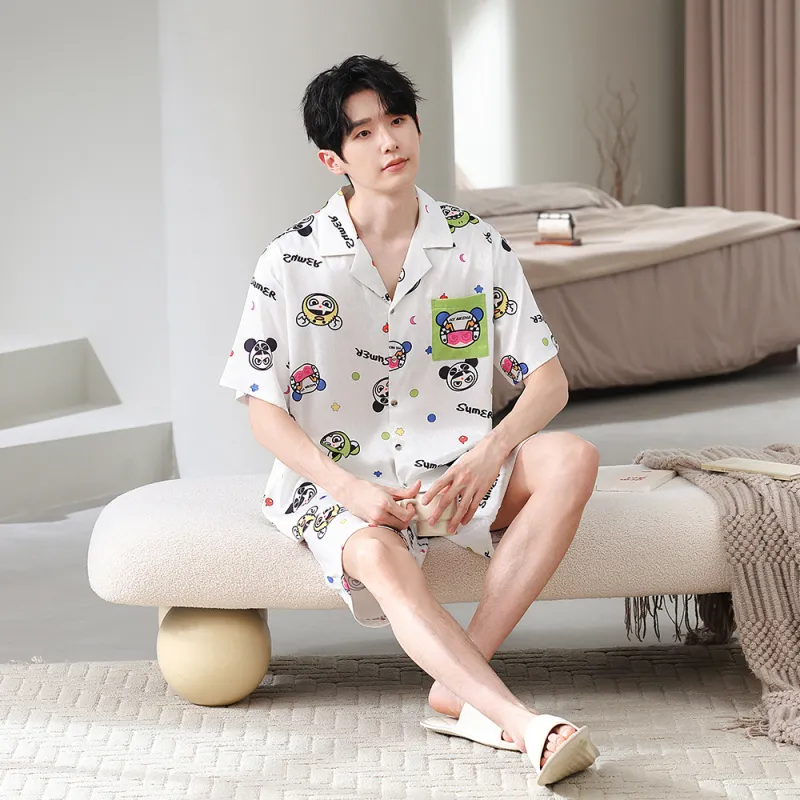 Gongdie x NEZHA,LIANMINGKUAN Pajama Set Unisex White-8