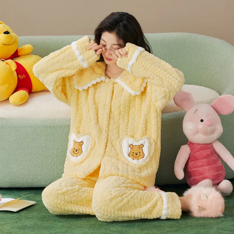 Gongdie x Disney Pajama Set Women's Yellow-6