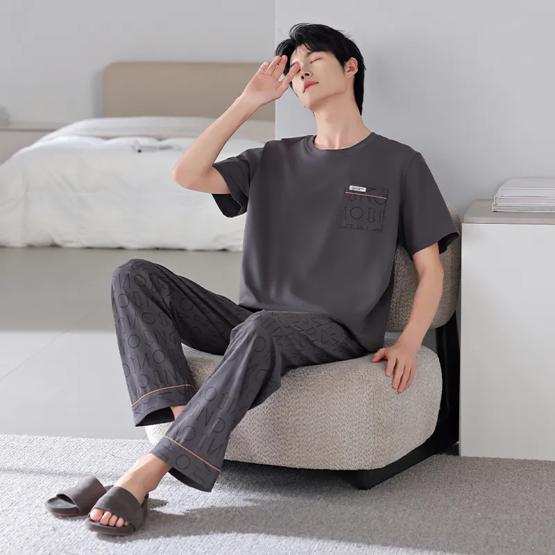 Gongdie Men Pajama Sets-9