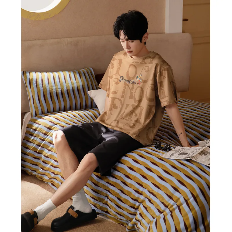 Gongdie Men Pajama Sets-4