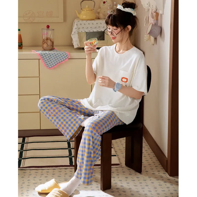 Gongdie x ZAOWUCANXIONGDI,LIANMINGKUAN Pajama Set Women's-3